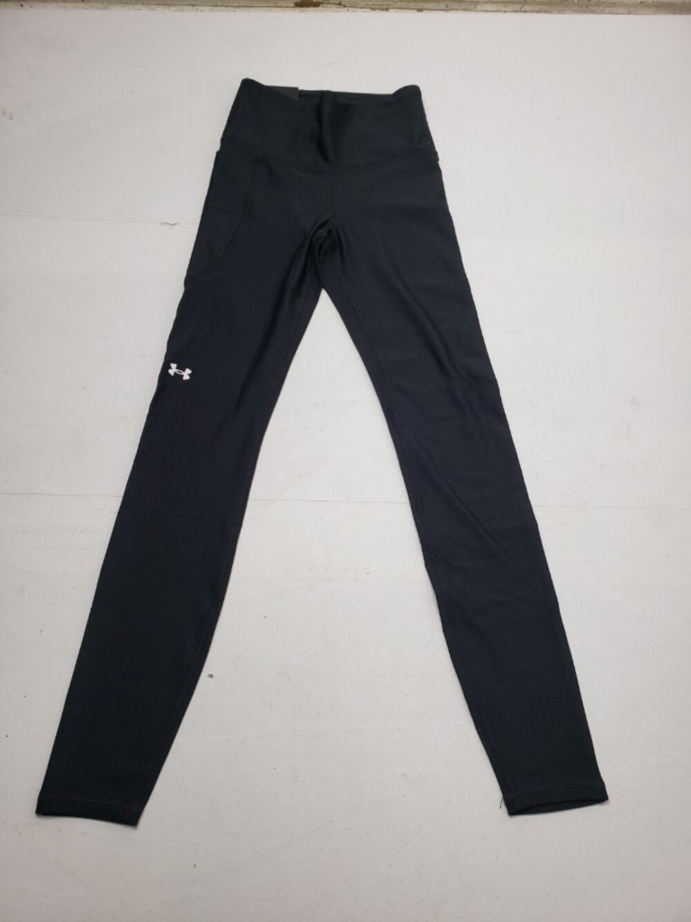 Under Armour HeatGear Womens XS Black Compression High Rise Leggings NWT